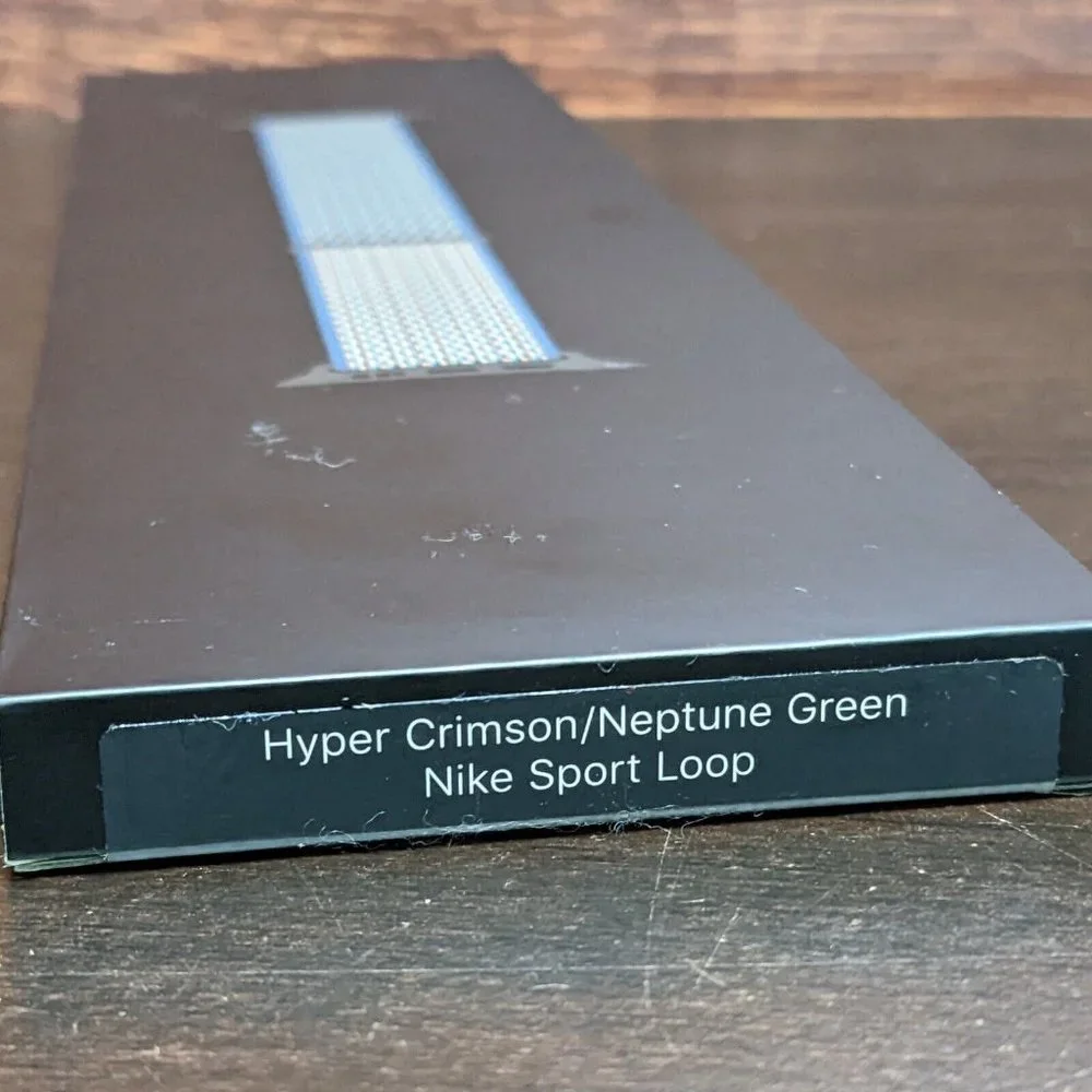 Apple Watch Nike Sport Loop Band Hyper Crimson/Neptune Green 38 40 41 mm S/M M/L